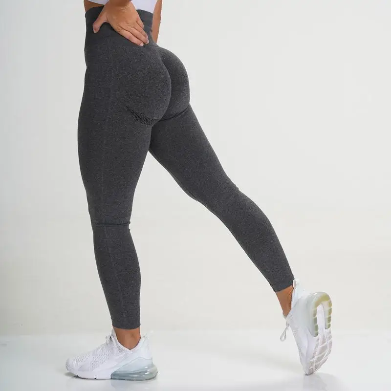 Gym Pants Jeggings Elastic Seamless Push-Up SVOKOR Sexy High-Waist Workout Women Femme