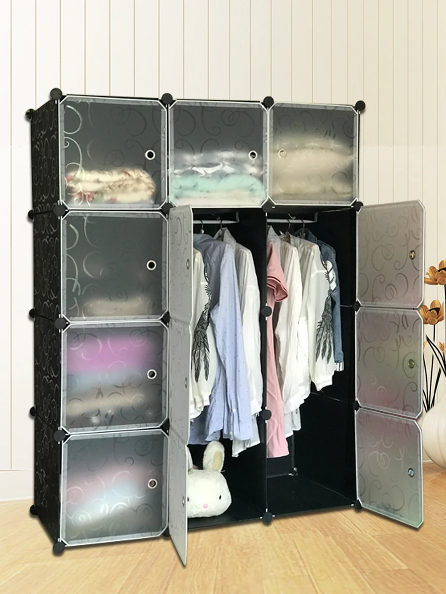 

SOKOLTEC Simple wardrobe buckle Cube DIY Modular firmly connected Shelf Storage Cabinet Buckle Connectors Cloth Rack Hanger