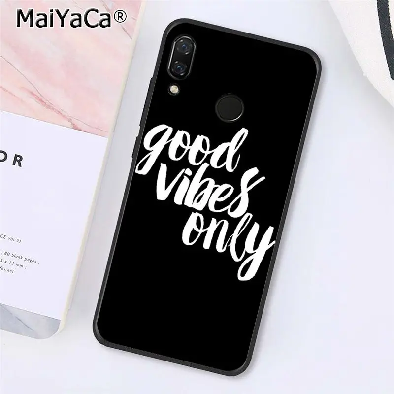 Proverb Phrase Motto Good Vibes Only Love