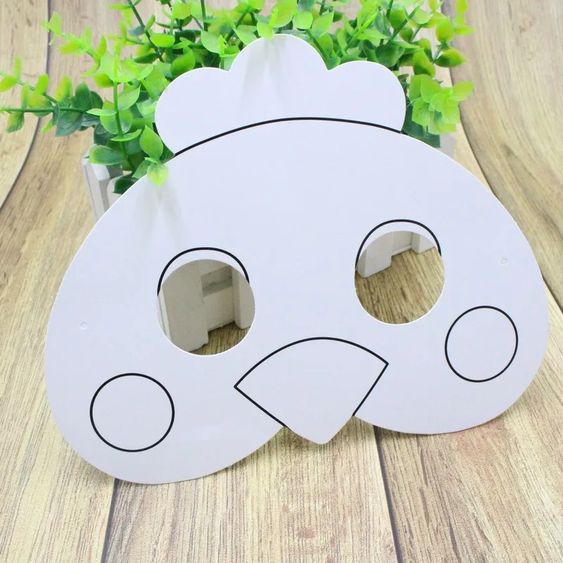 Дети DIY цветные Мультяшные животные картина маска Дошкольное граффити искусство ремесла игрушки творческие Рисование игрушки подарок для детей Дети