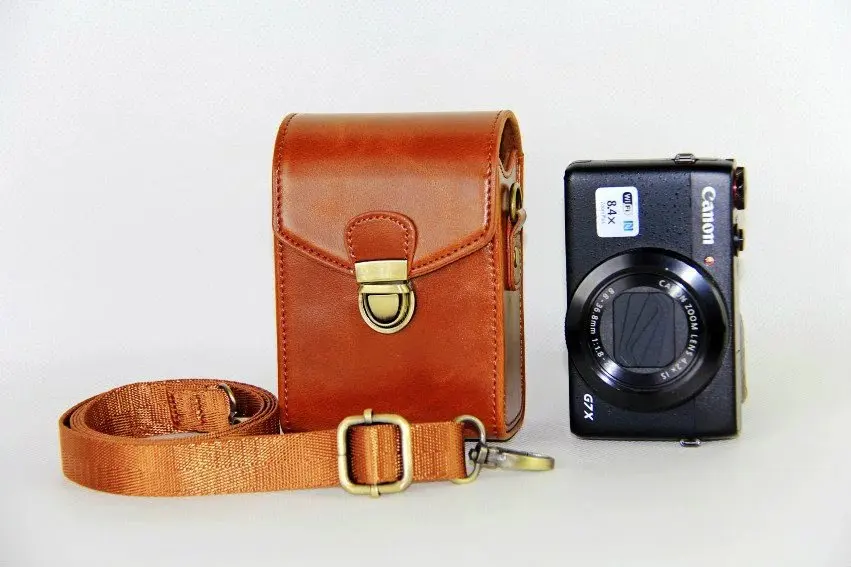 708-Brown Винтаж из искусственной кожи Камера чехол для sony HX30 HX50V HX60 HX90 RX100M2 RX100M3 M4 RX100 VI RX100 VII RX100 VI WX500 - Цвет: 708-Brown