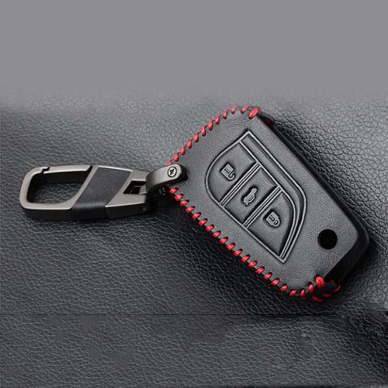3 кнопки авто ключ чехол брелок металлическая пряжка для Toyota Corolla Avensis против