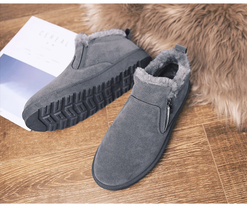 men women winter warm work boots with plush fur casual lightweight ankle boots waterproof anti-skid outdoor sneakers sports shoes couple unisex plus size shoes (20)