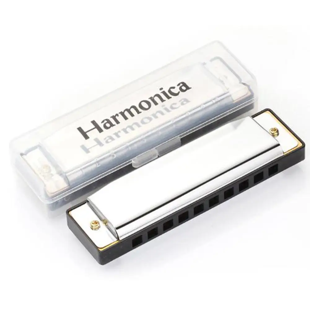 Eastar капитан Губная гармошка для блюза 10 отверстий C Key Harmonica музыкальный инструмент с ABS чехлом высокого качества