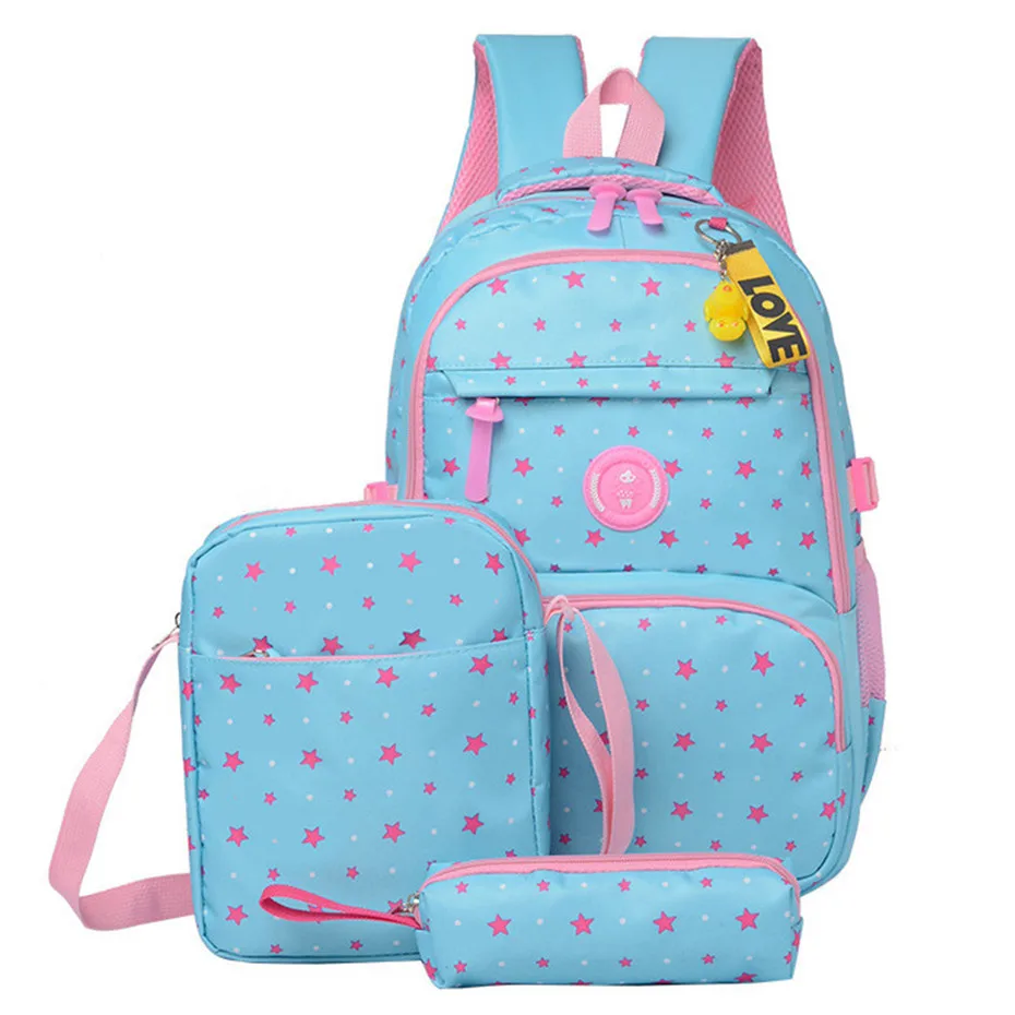 3 unids/set mochila de escuela de alta calidad de moda mochila escolar para chicas adolescentes mochilas chico mochila escolar