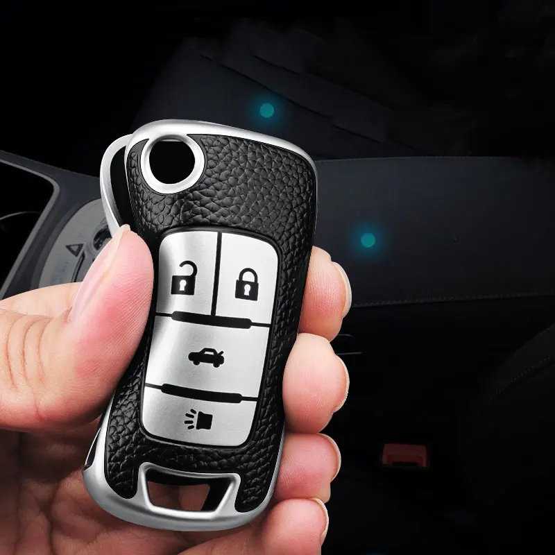 Zeratul Auto Leather TPU Car Key Cover Case Keychain for Opel Astra Corsa Meriva Zafira Antara J For Chevrolet Cruze Aveo Trax key case,key case cover,car key chain