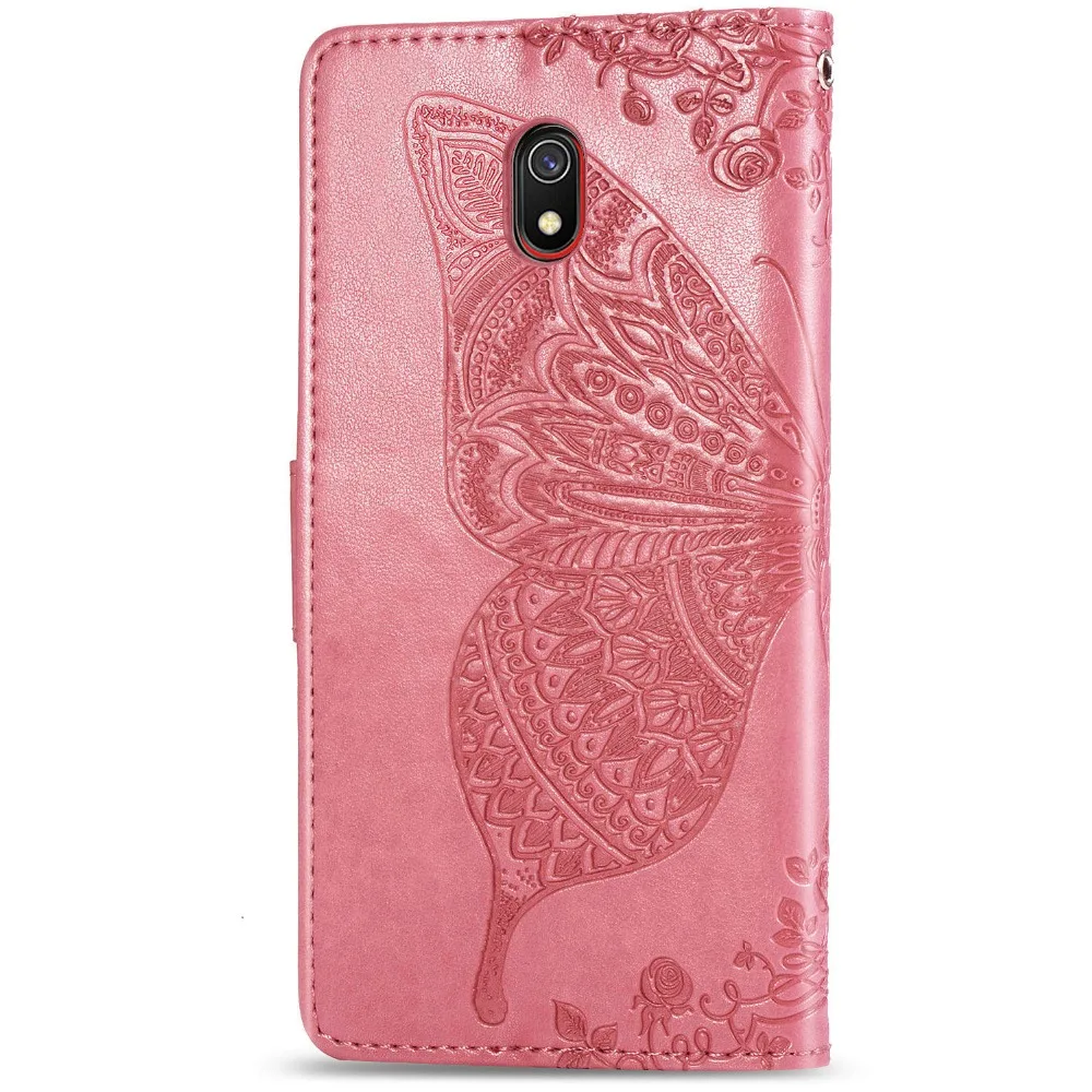 Чехол-книжка с бабочкой для Xiaomi Redmi 8 8A 7 6 6A 6Pro 5 5Plus K20 Pro Go, чехол для Xiaomi Redmi Note 6 7 8 Pro 8 T, чехол-кошелек s