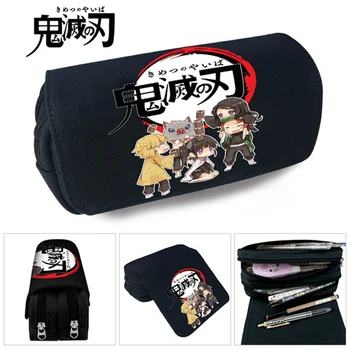 

Demon Slayer Kimetsu No Yaiba Cute Printed Zipper Pen Pencil Bag Case School Pencil Stationery Gift School Supplies