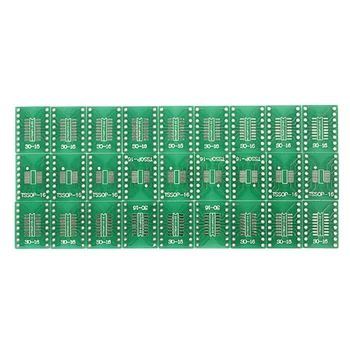 

27 pcs SO / SSOP / TSSOP / DIP 16 on DIP16 adapter PCB converter double pages