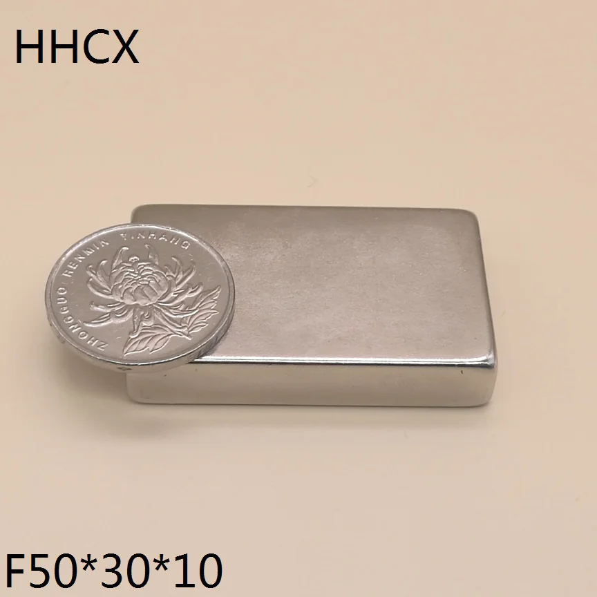 1 шт./лот блок магнит 50x30x10 N38 сильный квадратный NdFeB редкоземельный 50*30*10