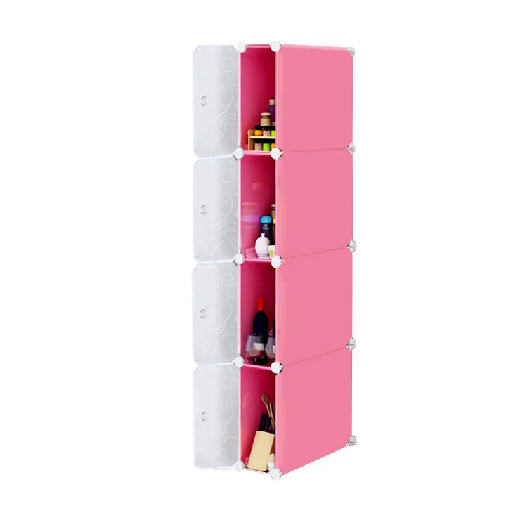 

Plastic DIY Magic Piece Storage Cabinets Minimalist Modern Drawer-type Cabinet Finishing Double Door Flexible Disposable Storage