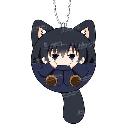 Cute Plush Toy Jujutsu Kaisen Itadori Yuji Round Sound Keychain Soft Stuffed Toys Pendant Birthday Christmas Gift #7065