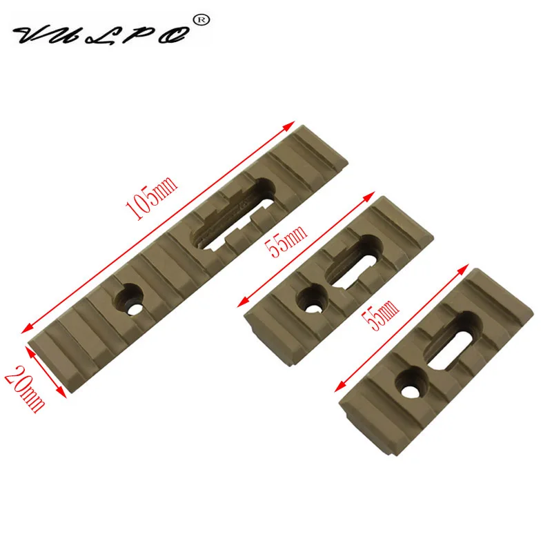VULPO 3 шт. тактический 20 мм Пикатинни кронштейн для прицела крепление для MOE Handguard