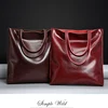 Cow Leather Bag Ladies Genuine Leather Handbags Big Women Bag Large Vintage Female 2022 Office Hand Shoulder Bags For Women Tote ► Photo 2/6