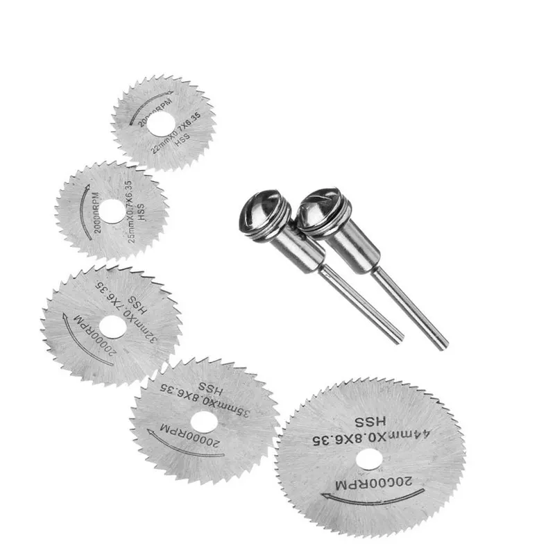 Циркулярная пила из быстрорежущей стали с 1 оправкой для Dremel вращающийся