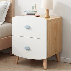 Mesita de noche nórdica, mesita de noche moderna para dormitorio, con armario de almacenamiento, muebles para el hogar
