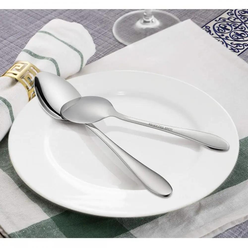 Silver Stainless Steel Cutlery Set Solid Color Steak Knife Dinner Knife Restaurant Flatware Dinnerware Set Cubiertos Talheres