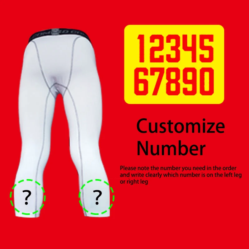 Customize Men Running Tights GYM Boy Capri 3/4 Pants Male Men's
