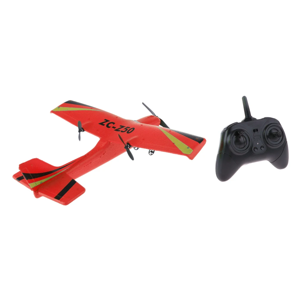 2.4G 2CH RC Remote Control Plane Airplane Glider Outdoor Flying Toy Z50 EPP