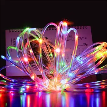 5M 10M Led String Lights Garland Gordijn Diy Kerstverlichting Garland Op Batterijen Afstandsbediening Lichten-8 modus Luces Led