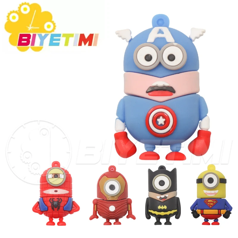 USB флеш накопитель Biyetimi с героями мультфильмов 4 ГБ 8 16 32 ГБ|USB флэш-накопители| |