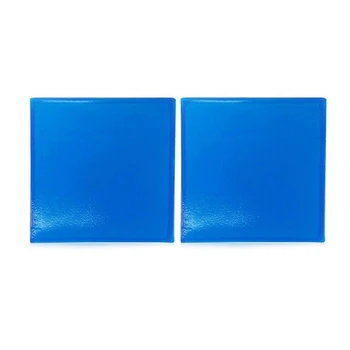 

2pcs Motorcycle Seat Gel Pad Comfortable Soft Cushion Shock Absorption Mat Blue Motorbike Scooter Motorcycle Seat Cushion Pads -