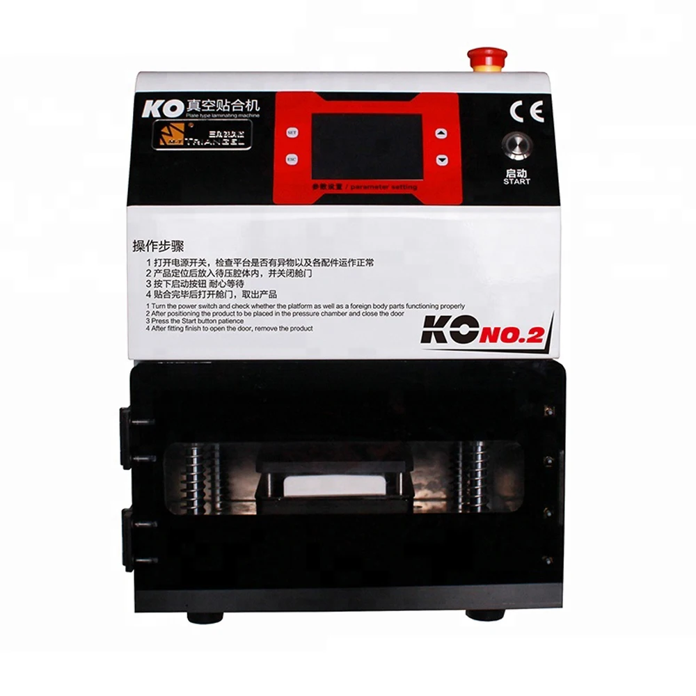  M-Triangel KO NO2 Vacuum OCA Lamination Machine For Samsung S8 S7 S6 Edge LCD Refurbish Laminating 
