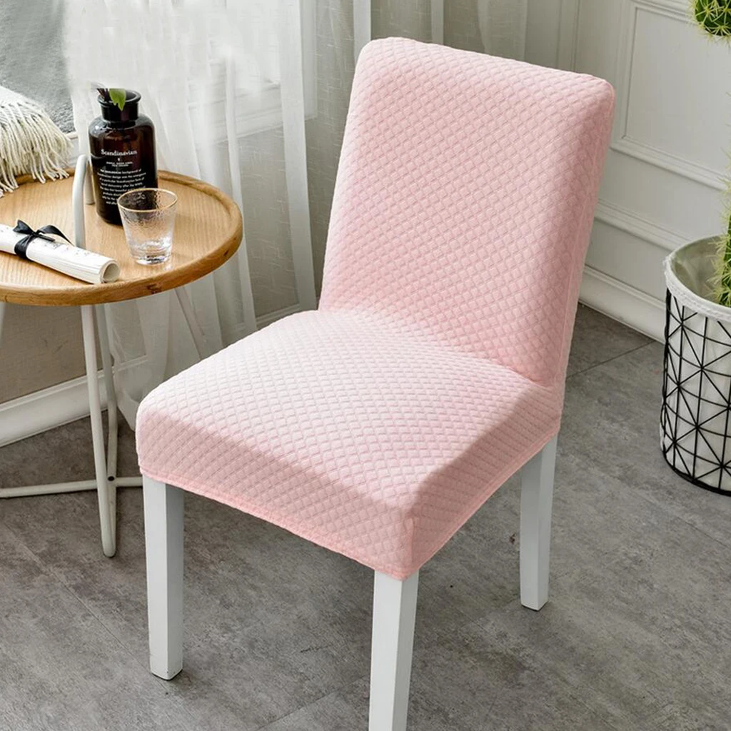 Knitted Dining Room Chair Cover Slipcover for Home Party Hotel Bar Stool Seat Room Chair Cover Removable Chair Slipcover