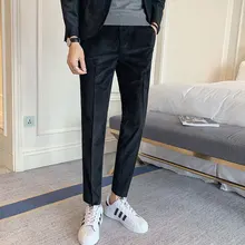 Г. Осенние вельветовые мужские брюки в западном стиле штаны для отдыха деловые вопросы Xk204-P75