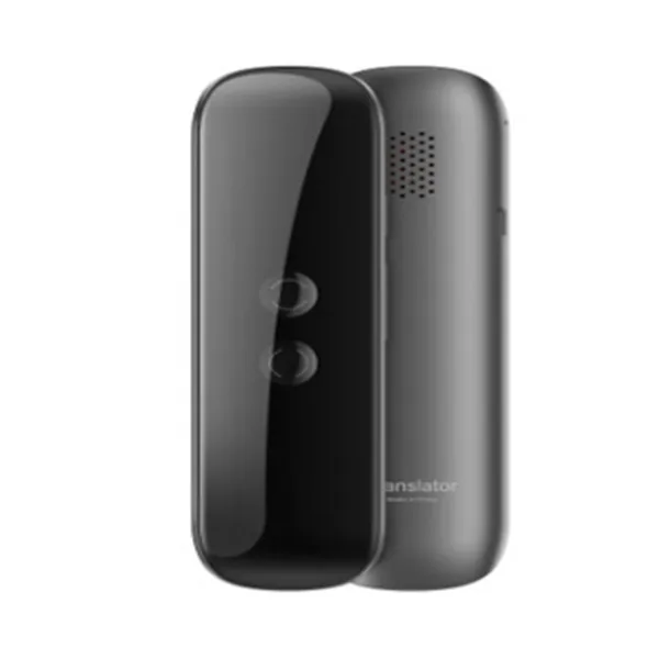 Умный Портативный мгновенный переводчик голосовое Bluetooth устройство для перевода английских горячих умных переводчиков - Цвет: Черный