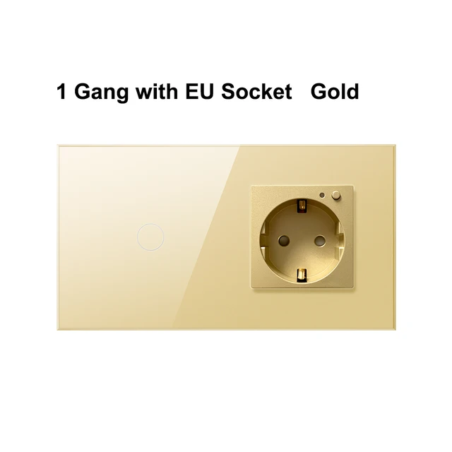 Gold 1gang socket