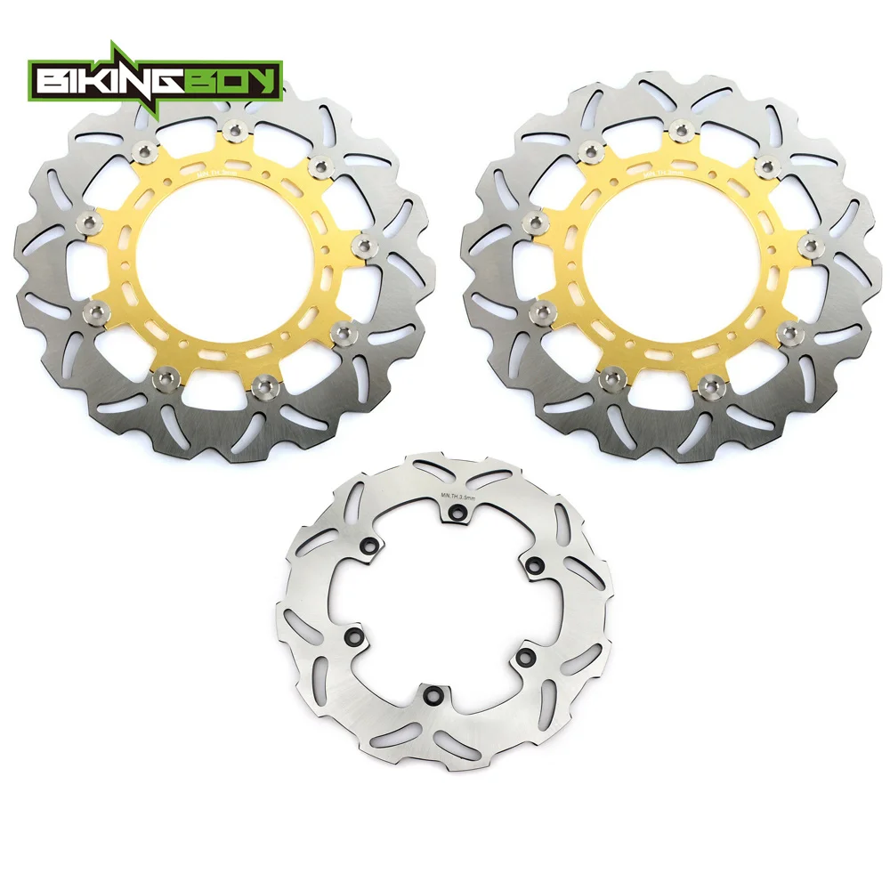 BIKINGBOY для KTM 640 LC4 приключение 2004 2005 2006 2007 640 LC4 Приключения R 2004 полные комплекты спереди и сзади тормозные диски роторы