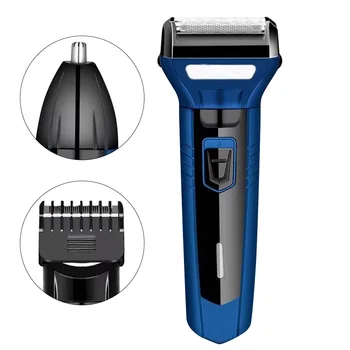 

3 In 1 Nose Hair Trimmer Waterproof Face Care Rechargeable Home Travel For Men ABS Electric Shaver Styling Tools Beard Razor