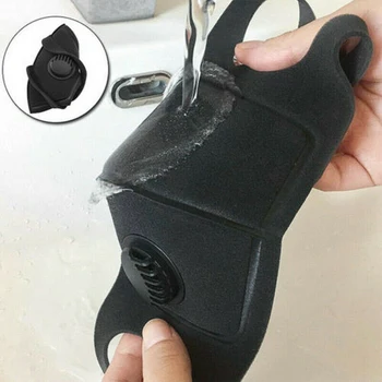 

Washable Face Cover Mouth Muffle Anti Dust W/ Breather Valve Reusable Breathable PM2.5 Anti Haze/Anti Dust Mouth Mask Face Mask