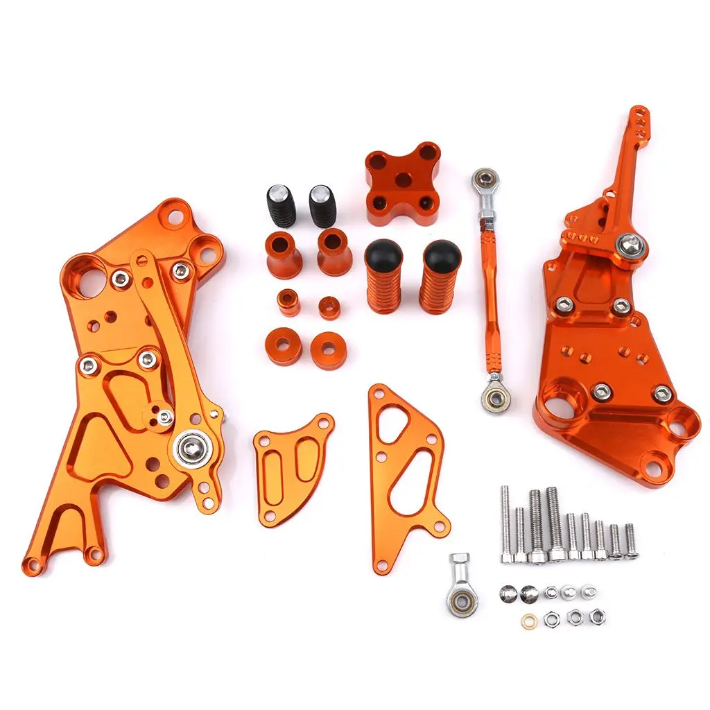 motorcycle Adjustable Rider Rear Sets Rearset Footrest Foot Rest Pegs