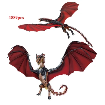 

1889Pcs Dragon Model Building Blocks Toy Bricks Puzzle Game Gift Action Figures Toys For Childrens and Adults