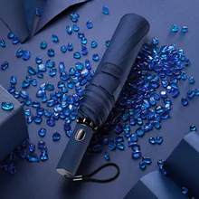 Деловой мужской автоматический складной зонт, ветрозащитный зонт, мужской незаменимый высококачественный зонт