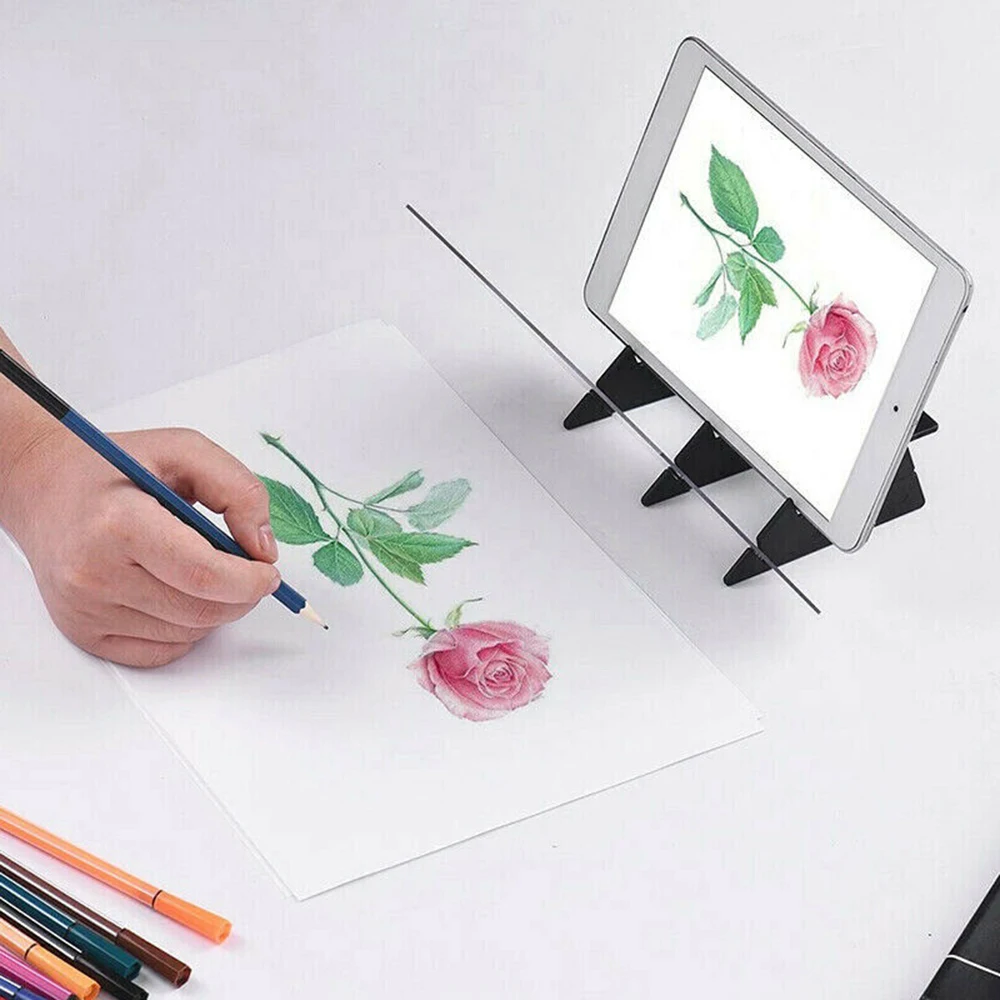 Fashion Image Drawing Board Sketch Reflection Dimming Bracket Painting Mirror Plate Tracing Copy Table Projection Board Plotter