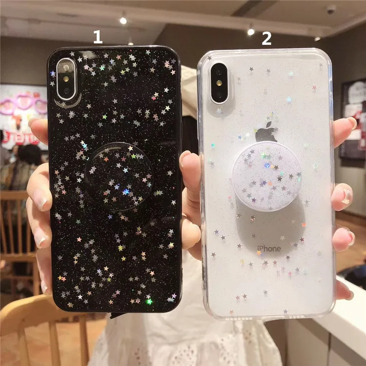Чехол-накладка для IPhone 6 7 8 Plus XR XS MAX X 6S 78 с блестками | Мобильные телефоны и