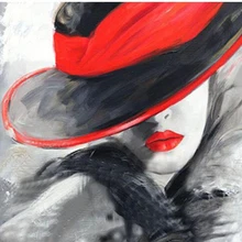 5d точечная алмазная живопись, фото, на заказ, алмазная вышивка, современная простота, новая красная шляпа, красота, сделать полный Алмазный рисунок, для жизни