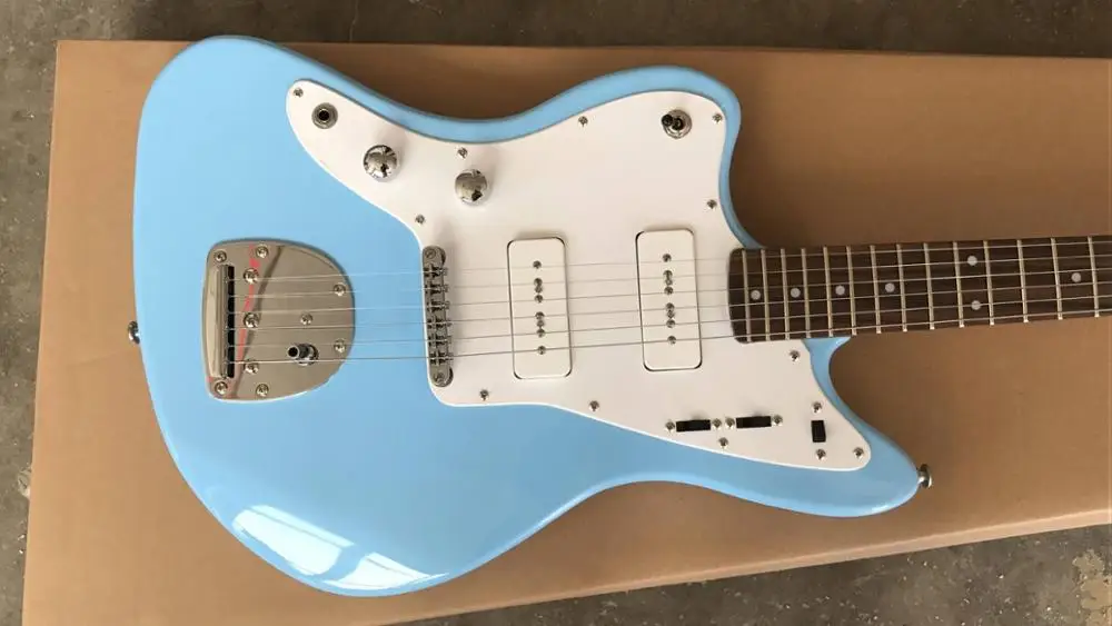 Левша гитара Новое поступление Jaguar модель Электрогитара в светильник синий 170429