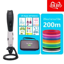 2020 New 3d pen Portable 3d printer pen USB powered Suit able for abs/pla filament Suitable for outdoor painting with Cortex bag