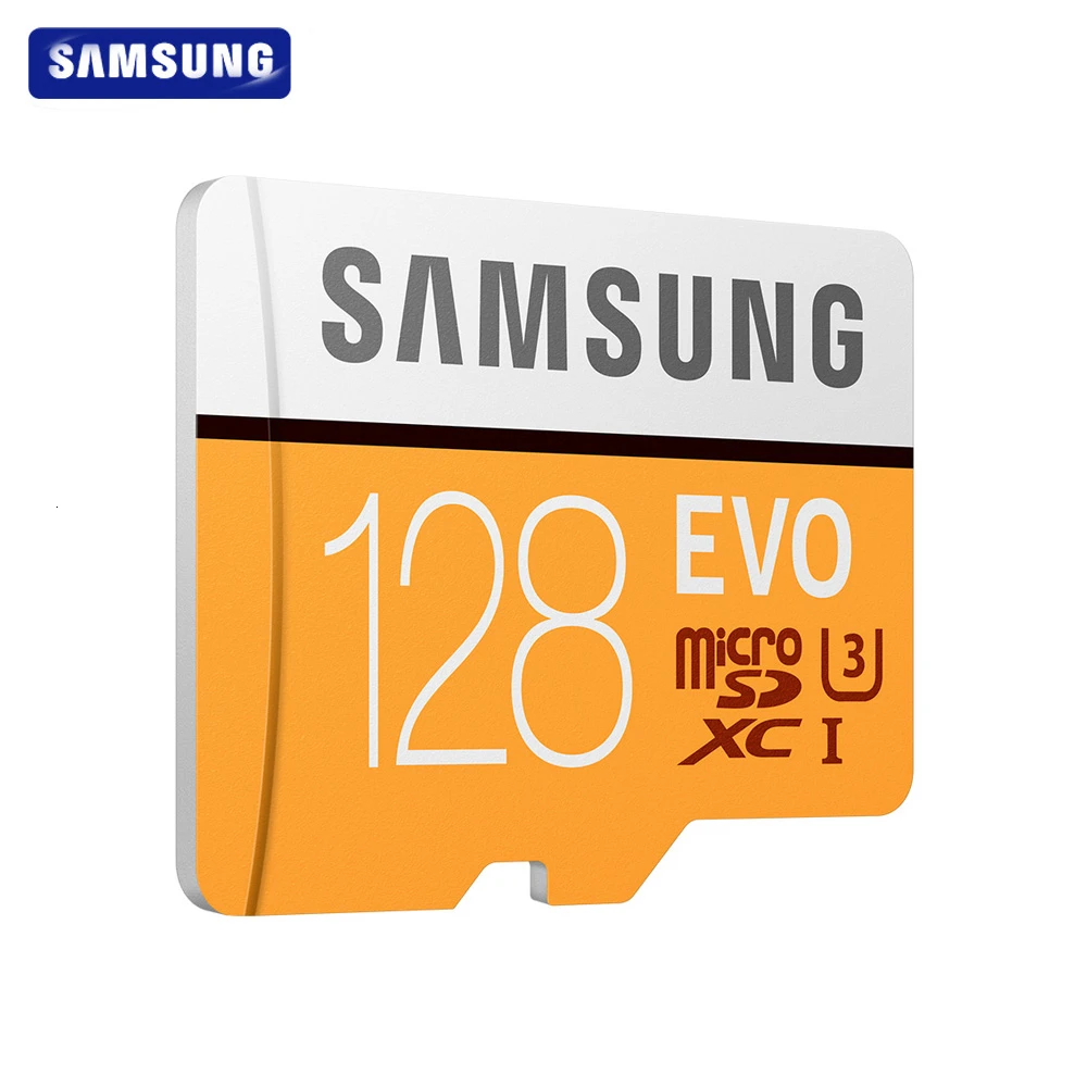 SAMSUNG карта памяти Micro SD EVO емкостью 64 Гб карта памяти класса 10 128 ГБ макс 100 МБ/с. SDXC U3 UHS-I Разъем для карты TF 4K HD для смартфонов и планшетов