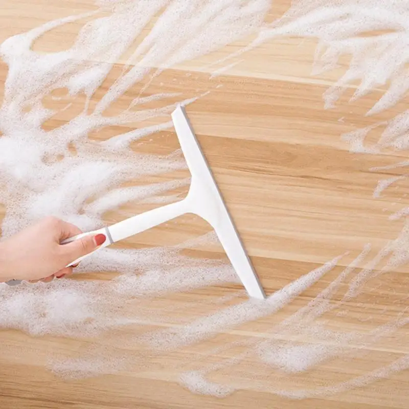 Window Glass Wiper Scraper Cleaner Non-slip Grip Squeegee Tools Household Wall Glass Cleaner Kitchen Bathroom Cleaning Brush