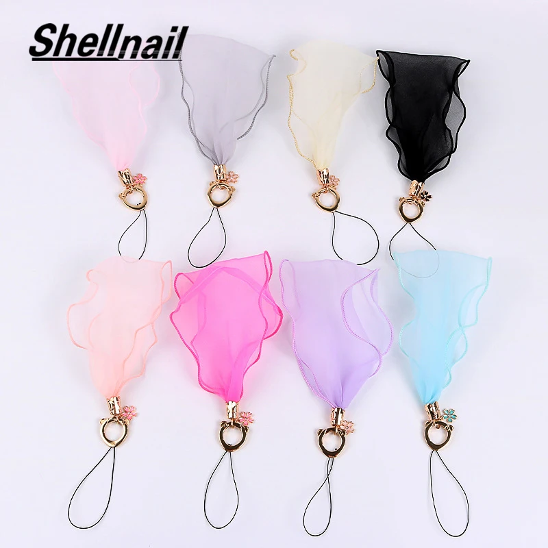 Shellnail Mobile phone rope lace female neck hanging mesh lanyard universal mobile pendant wrist straps | Мобильные телефоны и