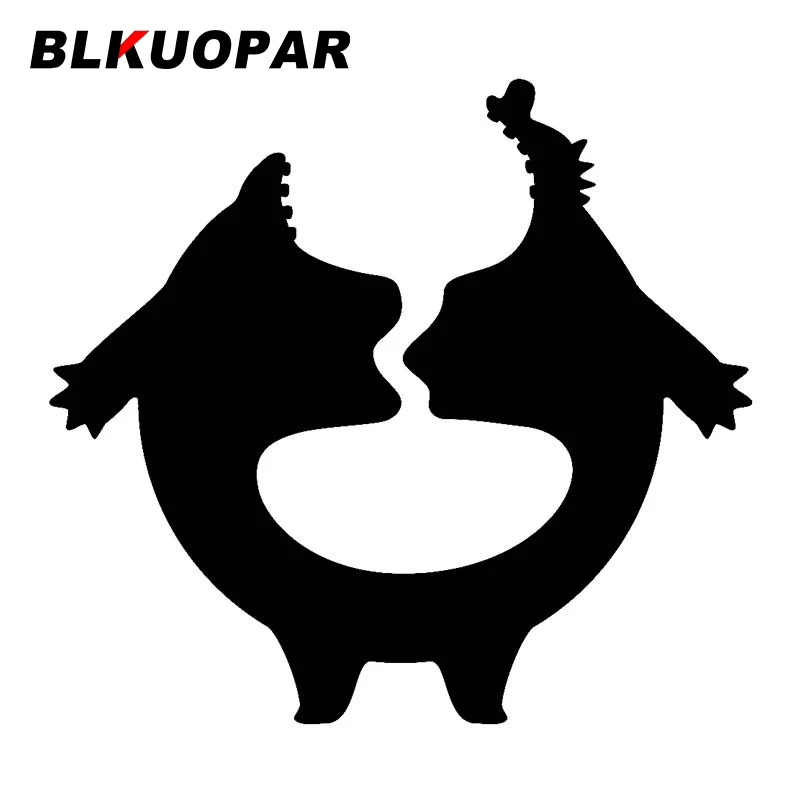 BLKUOPAR фигурка толстых животных мультяшный силуэт автомобильная наклейка
