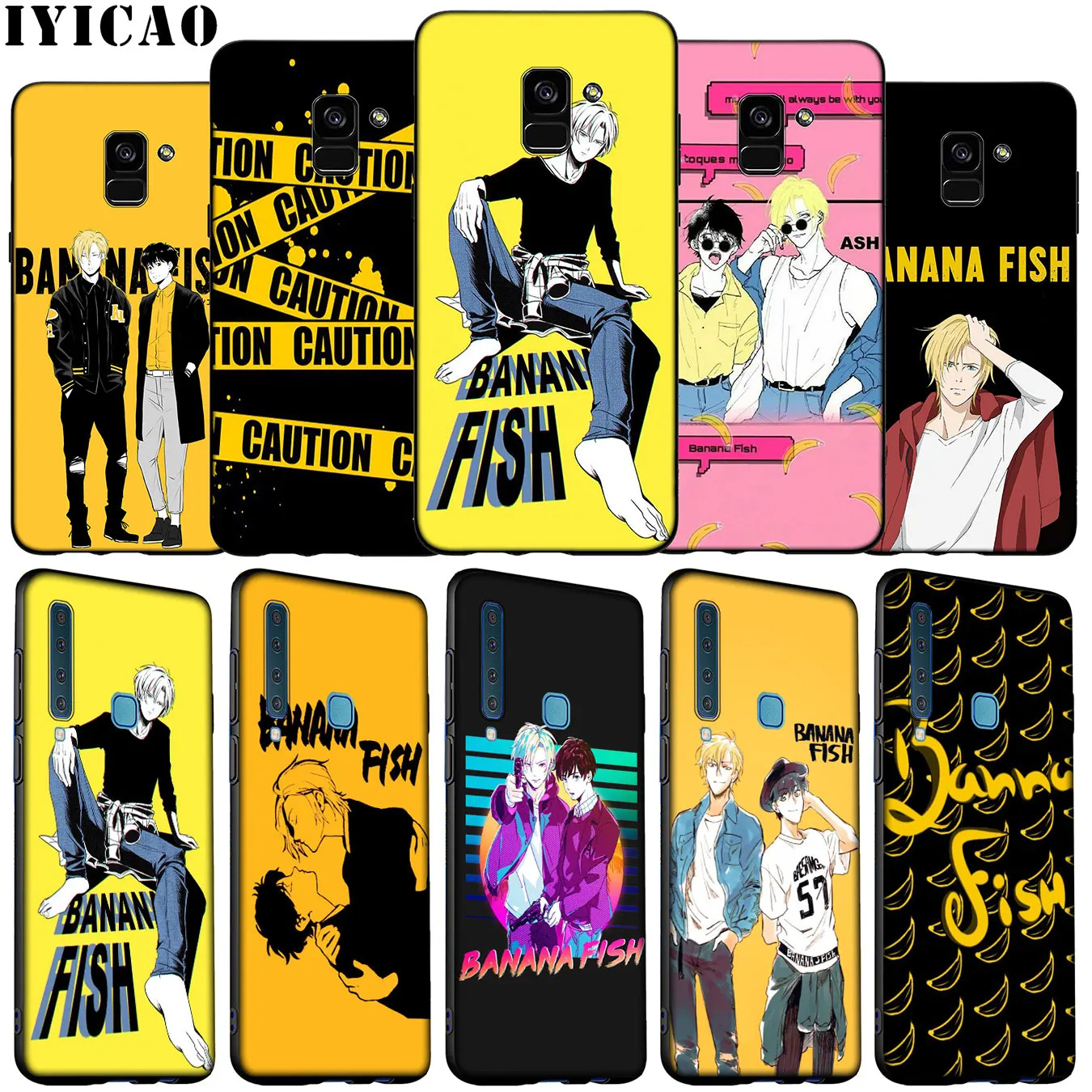 Anime cool Banana Fish Soft Silicone Phone Case for Samsung Galaxy A6 Plus A9 A8 A7 2018 A3 A5 2016 2017 Note 9 8 10 20 Ultra | Мобильные