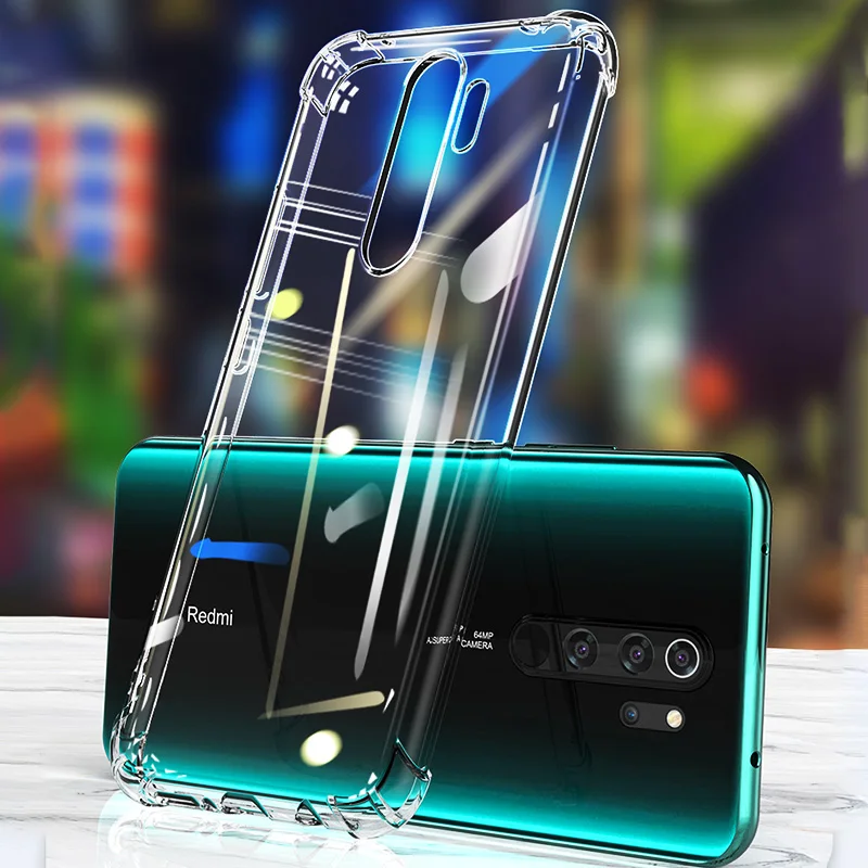 Clear Phone Case ZNP противоударный силиконовый чехол для телефона Xiaomi Redmi Note 8 7 Pro прозрачный мягкий чехол из ТПУ для Redmi Note 5 6 7 Pro чехол s - Цвет: Clear Phone Case