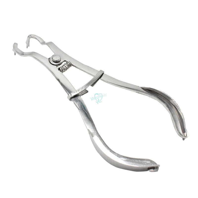 1pcs DDental Placing Forceps Ring Arranged for Rubber Ring Placed Orthodontic Pliers Tools Clamp Forceps Orthodontic