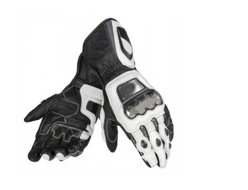 

Dain Full Metal D1 Leather Glove Motocross Motorbike ATV Bike Off-road Black White Gloves